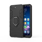 PC + TPU Shockproof Protective Case for OPPO A5, with Magnetic Ring Holder (Black)