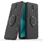 Shockproof PC + TPU Case with Magnetic Ring Holder for OPPO F11 / A9 (Black)
