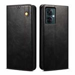 Oil Wax Crazy Horse Texture Leather Phone Case For OnePlus Nord CE 3 Lite / OPPO K11X (Black)