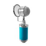 3000 Home KTV Mic Condenser Sound Recording Microphone with Shock Mount & Pop Filter for PC & Laptop, 3.5mm Earphone Port, Cable Length: 2.5m(Blue)