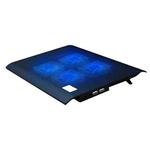 NUOXI L112A Four Fans Adjustable Speed Silent Notebook Computer Cooling Base USB Cooler Pad with 2 x USB Ports(Black)