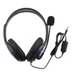 AMD-01 3.5mm Plug Noise Reduction Stereo Surround Wired Headset with Microphone for Computer, PS4