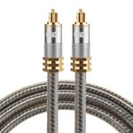 EMK YL-A 1m OD8.0mm Gold Plated Metal Head Toslink Male to Male Digital Optical Audio Cable