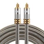 EMK YL-A 2m OD8.0mm Gold Plated Metal Head Toslink Male to Male Digital Optical Audio Cable