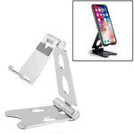 ROOSTAND R2 Aluminum Alloy Mobile Desktop Tablet Bracket Double Folding Lazy Artifact, Size: 6.4x7x9cm(Silver)