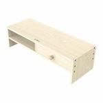 ORICO MSR-05-WD-BP 2-layer Wood Grain Computer Monitor Holder with Drawer, Size: 50 x 20 x 13.5cm