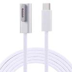 45W / 60W / 65W / 85W 5 Pin MagSafe 2 (T-Shaped) to USB-C / Type-C PD Charging Cable(White)