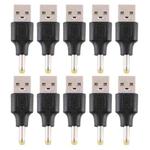 10 PCS 4.0 x 1.7mm Male to USB 2.0 Male DC Power Plug Connector
