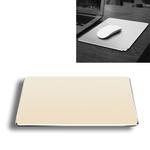 Aluminum Alloy Double-sided Non-slip Mat Desk Mouse Pad, Size : S(Gold)