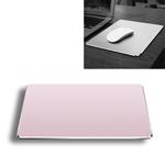 Aluminum Alloy Double-sided Non-slip Mat Desk Mouse Pad, Size : S(Rose Gold)