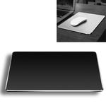 Aluminum Alloy Double-sided Non-slip Mat Desk Mouse Pad, Size : L(Black)