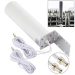 4G LTE WiFi 12DBi Omni External Barrel Antenna with TS9 Male(White)