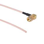 RP-SMA Male Nut Bulkhead Pigtail 2.5mm Cable, Length: 20cm
