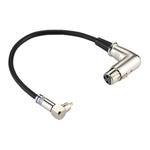 Aluminum Shell RCA Elbow Male to 3 Pin XLR CANNON Elbow Female Audio Connector Adapter for Cable Microphone / Audio Equipment, Total Length: about 30cm