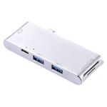 USB-C / Type-C to HDMI & RJ45 & 2 x USB 3.0 & SD & Micro SD Card Reader Adapter HUB with USB-C / Type-C Charging, For Macbook / New Macbook Pro / Huawei Matebook