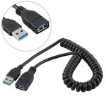 1.5m High Speed USB 3.0 Male to Female Retractable Spring Extension Cable