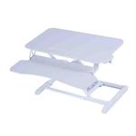 Foldable Standing and Liftable Computer Desk Workbench(White)