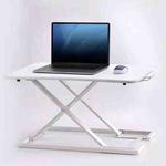 Folding Standing Lifting Computer Desk (White)