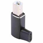 USB-C / Type C Female to USB 2.0 B MIDI Male Adapter for Electronic Instrument / Printer / Scanner / Piano (Black)
