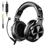 OneOdio A71M Head-mounted Noise Reduction Wired Headphone with Microphone(Black)