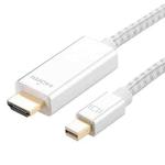 1080P 60Hz Mini DisplayPort to HDMI Cable, Cable Length:2m (Silver)