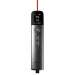 ASiNG A9 128MB Red Light Multifunctional PPT Touch Laser Page Turning Pen Wireless Presenter(Grey)