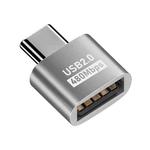 USB 2.0 Female to Type-C Male Adapter (Silver)
