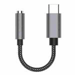 TA14 USB-C / Type-C Male to 3.5mm Audio Female Straight Earphone Adapter (Grey)