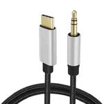 TA13-B1 USB-C / Type-C Male to 3.5mm Audio Male DAC Earphone Adapter Cable, Cable Length: 2m (Silver)