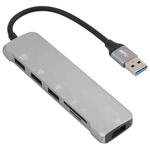 NK-3043HD 6 in 1 USB Male to TF / SD Card Slot + USB 3.0 + 3 USB 2.0 Female Adapter