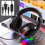YINDIAO Q2 Head-mounted Wired Gaming Headset with Microphone, Version: Dual 3.5mm + USB(Black)
