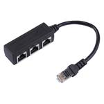 1 to 3 Socket LAN Ethernet Network RJ45 Plug Splitter Extender