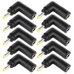 10 PCS 4.5 x 3.0mm Female to 2.5 x 0.7mm Male Plug Elbow Adapter Connector