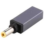 PD 18.5V-20V 5.5x2.5mm Male Adapter Connector(Silver Grey)