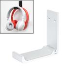 Paste Screw Type Metal Foldable Headset Stand Display Hanger(Silver)