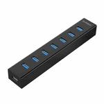 ORICO H7013-U3 ABS Material Desktop 7 Ports USB 3.0 HUB with 1m USB Cable(Black)