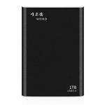 WEIRD 1TB 2.5 inch USB 3.0 High-speed Transmission Metal Shell Ultra-thin Light Mobile Hard Disk Drive(Black)