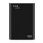 WEIRD 160GB 2.5 inch USB 3.0 High-speed Transmission Metal Shell Ultra-thin Light Mobile Hard Disk Drive(Black)