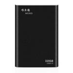 WEIRD 320GB 2.5 inch USB 3.0 High-speed Transmission Metal Shell Ultra-thin Light Mobile Hard Disk Drive(Black)