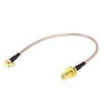 15cm SMA Female to MCX Male Right Angle Adapter RF Coaxial Coax RG316 Cable