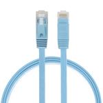 0.5m CAT6 Ultra-thin Flat Ethernet Network LAN Cable, Patch Lead RJ45 (Blue)