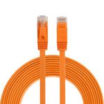 3m CAT6 Ultra-thin Flat Ethernet Network LAN Cable, Patch Lead RJ45 (Orange)