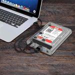 ORICO 3139U3 3.5 inch SATA HDD USB 3.0 Micro B External Hard Drive Enclosure Storage Case(Transparent)