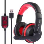 OVLENG GT91 Stereo Headset with Mic & Volume Control Key for Computer, Cable Length: 1.8-2m(Red)