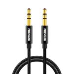 REXLIS 3629 3.5mm Male to Male Car Stereo Gold-plated Jack AUX Audio Cable for 3.5mm AUX Standard Digital Devices, Length: 1.8m