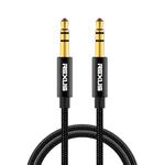 REXLIS 3629 3.5mm Male to Male Car Stereo Gold-plated Jack AUX Audio Cable for 3.5mm AUX Standard Digital Devices, Length: 5m