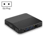 P3T Ultra-thin Mini PC, Windows 10 & Linux Operating System, Intel Gemini Lake Celeron J4125 Quad Core up to 1.10GHz, 8GB+128GB, Support WiFi, Bluetooth, EU Plug