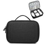 Multi-function Headphone Charger Data Cable Storage Bag, Single Layer Storage Bag, Size: 23x16x7cm(Black)
