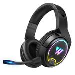 Wintory W1 Bluetooth 5.0 Adjustable RGB Light Gaming Wireless Headset with Mic (Black)