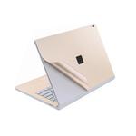 4 in 1 Notebook Shell Protective Film Sticker Set for Microsoft Surface Book 2 15 inch(Gold)